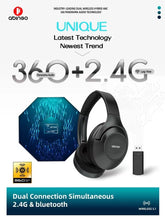 将图片加载到图库查看器,abingo BT30NC Plus 360 Panorama Audio spatial audio bluetooth 2.4G dual wireless Hybrid ANC wireless gaming headset for PS4 Laptop mobile Auriculares inalámbricos Wireless headphones