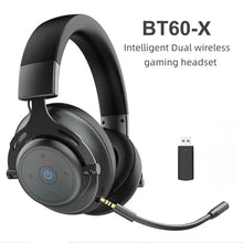 将图片加载到图库查看器,High-End BT60-X Dual Wireless Gaming Headset|2.4G Low Latency Gaming Mode + Bluetooth Daily Mode, Premium Build & Clear Voice Chat, Multi-Purpose Bestseller for Global Distributors