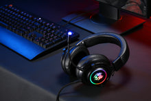 将图片加载到图库查看器,abingo G60L Stereo Gaming Headset for PS4 PC Xbox One PS5 Controller Over Ear Headphones with Mic, RGB LED Light,Over-ear Bass Surround, Soft Earmuffs Auriculares para juegos