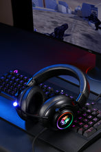 将图片加载到图库查看器,abingo G60L Stereo Gaming Headset for PS4 PC Xbox One PS5 Controller Over Ear Headphones with Mic, RGB LED Light,Over-ear Bass Surround, Soft Earmuffs Auriculares para juegos