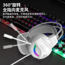 将图片加载到图库查看器,YORO V6U Wired USB Gaming Headset: Lightweight Build - 50mm Drivers - HyperClear Mic - 7.1 Surround Sound - RGB Lighting - Black