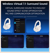 将图片加载到图库查看器,abingo BT80NC Max Over ear Hybrid ANC headphone dual Wireless Multi-Platform Gaming Headset ,Neodymium Magnetic Drivers ,2.4GHz + Mixable Bluetooth ,38Hr USB-A Battery —ClearCast Gen2 AI Mic — PC,PS4, PS5, Switch, Smart TV, Mobile,Laptop