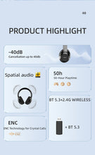 将图片加载到图库查看器,2.4G best wireless gaming headset 2024 best ANC with spatial audio compatible with all different devices