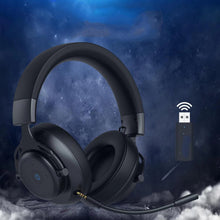 将图片加载到图库查看器,abingo BT60-X Dual Wireless gaming headset with Microphone for PS5, PS4, PC, Mobile, Switch: 2.4GHz Wireless+Bluetooth Fones de ouvido para jogos, Auriculares para juegos