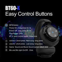 将图片加载到图库查看器,abingo BT60-X Dual Wireless gaming headset with Microphone for PS5, PS4, PC, Mobile, Switch: 2.4GHz Wireless+Bluetooth Fones de ouvido para jogos, Auriculares para juegos