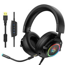 将图片加载到图库查看器,abingo G60 Gaming headset virtual 7.1 surround sound RGB led light USB gaming headphone