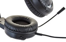 将图片加载到图库查看器,YORO V6U Wired USB Gaming Headset: Lightweight Build - 50mm Drivers - HyperClear Mic - 7.1 Surround Sound - RGB Lighting - Black