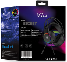 将图片加载到图库查看器,abingo V1RGB Wired Gaming Headset | 50mm Driver, Noise‑Cancelling Mic | OEM Private Label Wholesale for Brand Importers