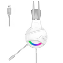 将图片加载到图库查看器,YORO V6U Wired USB Gaming Headset: Lightweight Build - 50mm Drivers - HyperClear Mic - 7.1 Surround Sound - RGB Lighting - Black