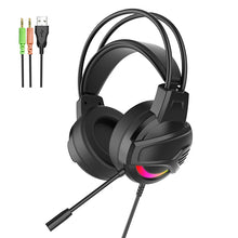 将图片加载到图库查看器,YORO V6RGB gaming headset Stereo Gaming Headset for PS4 PC Xbox One PS5 Controller, Noise Cancelling Over Ear Headphones with Mic, RGB LED Light, Bass Surround, Soft Earmuffs Fones de ouvido para jogos Auriculares para juegos