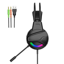 将图片加载到图库查看器,YORO V6RGB gaming headset Stereo Gaming Headset for PS4 PC Xbox One PS5 Controller, Noise Cancelling Over Ear Headphones with Mic, RGB LED Light, Bass Surround, Soft Earmuffs Fones de ouvido para jogos Auriculares para juegos