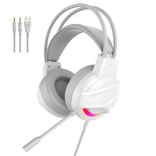 将图片加载到图库查看器,YORO V6RGB gaming headset Stereo Gaming Headset for PS4 PC Xbox One PS5 Controller, Noise Cancelling Over Ear Headphones with Mic, RGB LED Light, Bass Surround, Soft Earmuffs Fones de ouvido para jogos Auriculares para juegos