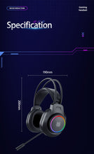 将图片加载到图库查看器,abingo V7 Stereo Gaming Headset for PS4 PC PS5, Noise Cancelling Mic Over Ear Headphones with ENC Mic, RGB LED Light, Virtual 7.1 Surround Sound, Soft Earmuffs for PC,Laptop,with Mic switch