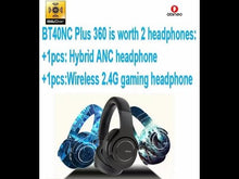 在图库查看器中加载和播放视频,abingo BT40NC Plus 360 bluetooth 2.4G dual wireless Hybrid ANC gaming headset with spatial audio for PS4 best wireless gaming headset 2024 Auriculares inalámbricos
