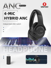 将图片加载到图库查看器,abingo BT40NC Plus 360 bluetooth 2.4G dual wireless Hybrid ANC gaming headset with spatial audio for PS4 best wireless gaming headset 2024 Auriculares inalámbricos