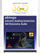 将图片加载到图库查看器，abingo BT30NC Plus 360 Panorama Audio bluetooth 2.4G dual wireless Hybrid ANC wireless gaming headset for PS4 Laptop mobile Auriculares inalámbricos Wireless headphones
