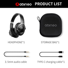 将图片加载到图库查看器,Abingo BT80NC Plus bluetooth 2.4G dual wireless Hybrid ANC gaming headset Active Noise Cancelling Headphone With ENC Mic over-ear  Auriculares inalámbricos Wireless headphones
