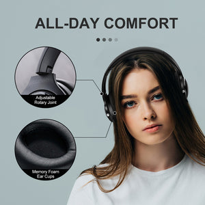 Abingo BT80NC Plus bluetooth 2.4G dual wireless Hybrid ANC gaming headset Active Noise Cancelling Headphone With ENC Mic over-ear  Auriculares inalámbricos Wireless headphones