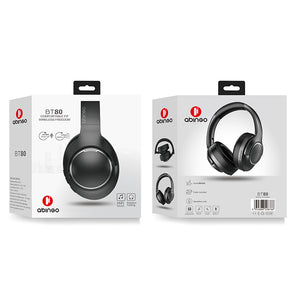 abingo BT80 bluetooth headphone wireless headphone over-ear deep bass