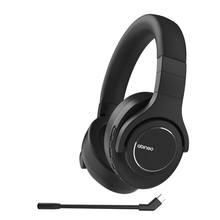 将图片加载到图库查看器，abingo BT40 Dual Wireless Hybrid ANC Over-Ear Headset, Wind Noise Reduction, Detachable ENC Mic, Premium Leather Headband, Rotatable Foldable Design, HiFi Sound Quality, Multi-Scenario Business &amp; Gaming Headphone for Global Brands Wholesale &amp; OEM
