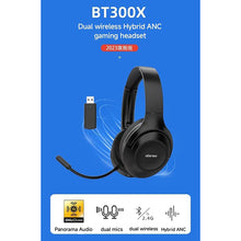 将图片加载到图库查看器，abingo BT300X bluetooth 2.4G dual wireless Hybrid ANC wireless gaming headset for PS4 Laptop PC mobile Auriculares inalámbricos Wireless headphones
