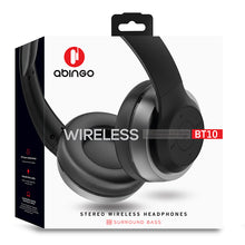 将图片加载到图库查看器，abingo BT10 bluetooth headphone wireless headphone on-ear headphone super bass
