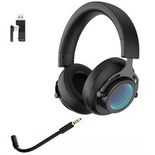 将图片加载到图库查看器，abingo BT70 Dual Wireless 4-mode gaming headset with Microphone for PS5, PS4, PC, Mobile, Switch: 2.4GHz Wireless+Bluetooth Fones de ouvido para jogos, Auriculares para juegos
