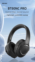 将图片加载到图库查看器，abingo Hybrid ANC Active Noise Cancelling Headphones Bluetooth BT80NC Pro over-ear
