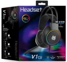 将图片加载到图库查看器，abingo V1RGB Wired Gaming Headset | 50mm Driver, Noise‑Cancelling Mic | OEM Private Label Wholesale for Brand Importers
