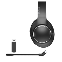 将图片加载到图库查看器，Abingo BT80NC Max Multifunctional Over‑Ear Headset | Hybrid Active Noise Cancelling, Dual‑Wireless 2.4G &amp; Bluetooth, Detachable Boom Mic + Built‑in ENC Mic, Rotatable Foldable Business Design | OEM Wholesale for Global Brands &amp; Distributors
