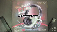 在图库查看器中加载和播放视频，abingo G60 Gaming headset virtual 7.1 surround sound RGB led light  USB gaming headphone
