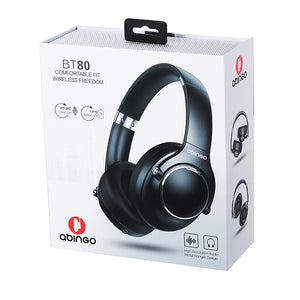 abingo BT80 bluetooth headphone wireless headphone over-ear deep bass