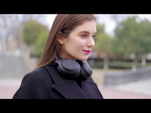 在图库查看器中加载和播放视频，abingo Hybrid ANC Active Noise Cancelling bluetooth Headphones BT30NC Pro over-ear
